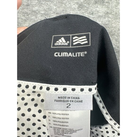 Adidas Womens Climalite Black Cropped Pants Size 2 Polyester Blend - Picture 3 of 10